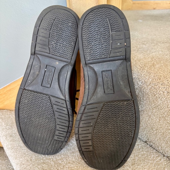 DR SCHOLLS MEN'S DK BROWN LEATHER  BOAT SHOE LACE UP SZ 13 M - Picture 7 of 7